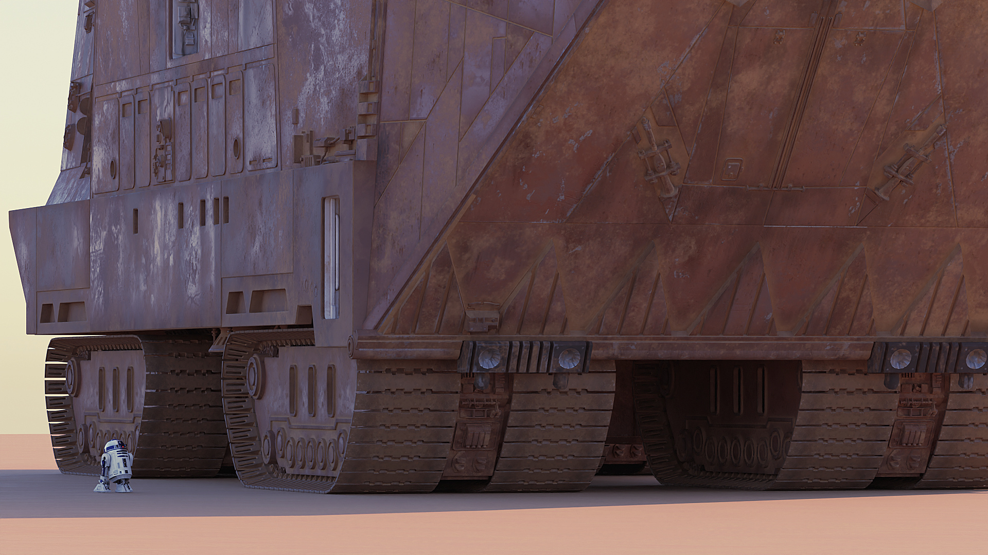 Star Wars Sandcrawler (incl. interior) - Download Free 3D model by